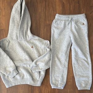 GAP Light Gray Kids Hoodie and Joggers Set